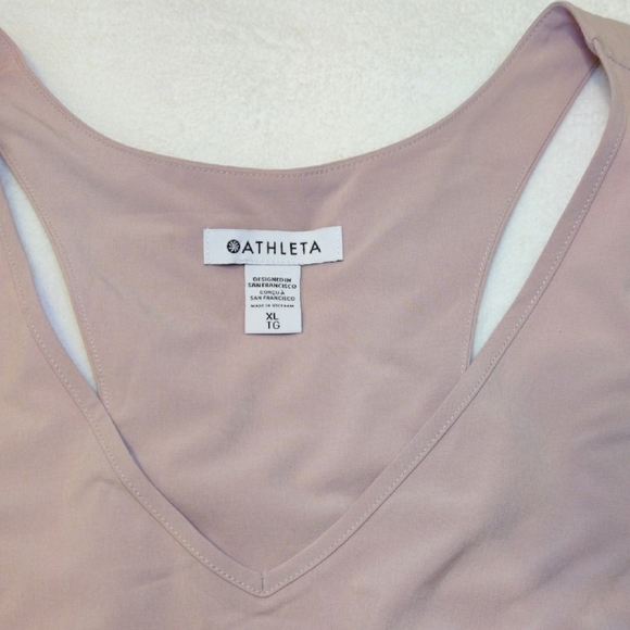 ATHLETA. Pink and Brown Women's Top - Picture 5 of 10